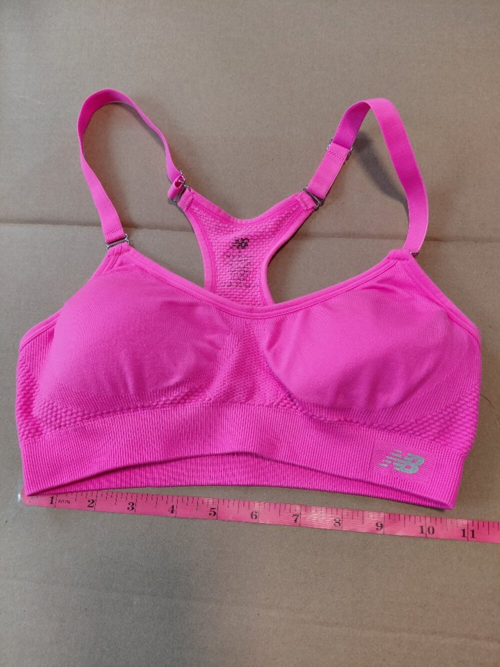 New Balance Size Small Hot Neon Pink Racerback Sports Bra Activewear